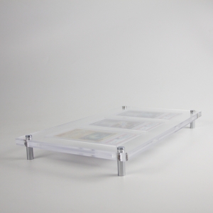 3-Slot Acrylic Display Stand for Graded TCG Card Slabs (PSA/BGS Compatible) 