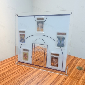 UV-Resistant Acrylic Basketball Court Trading Card Display Frame 