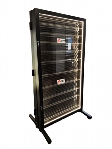 LED-Lit Lockable PSA Card Display Cabinet