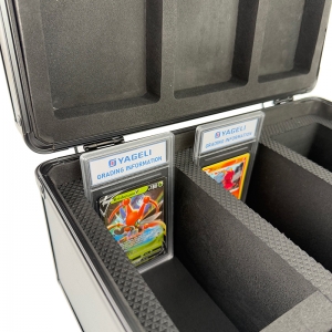 3-Slot Aluminum Graded Card Storage Case with Handle 