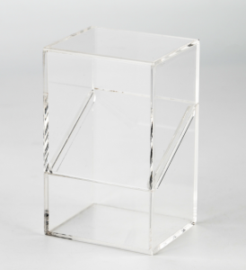 YAGELI Acrylic Deck Box Display Case | Premium TCG Accessories | Magnetic Acrylic Trading Card Storage Case 