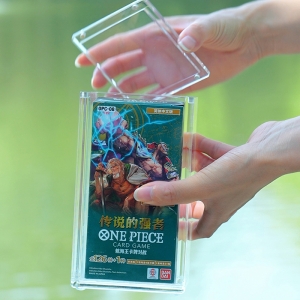 Premium Clear Acrylic Magnetic Case for One Piece Booster Box 