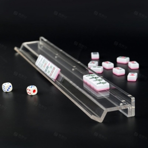 Custom Clear Acrylic Mahjong Tile Rack 