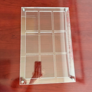 Clear 9-Slot Acrylic Booster Pack Display Frame 