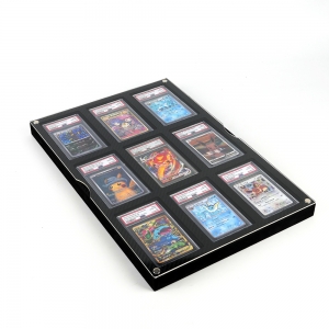 9-Slot Graded Card Display Frame with EVA Foam 