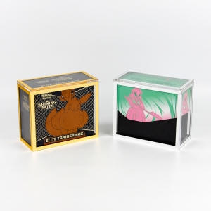 Luxury Gold Mirror Acrylic ETB Box  Magnetic Case 
