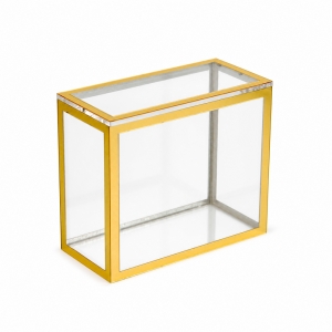 Luxury Gold Mirror Acrylic ETB Box  Magnetic Case 