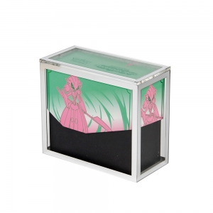 UV Resistant Luxury Silver Mirror Acrylic ETB Box  Magnetic Case 