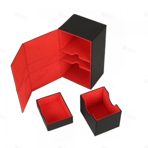 YAGELI PU Leather Deck Box with Dice Holder