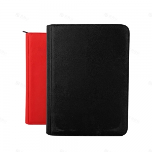 Black PU Leather 9-Pocket Trading Card Binder 