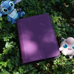 Purple Color 4-Pocket Trading Card Binder 
