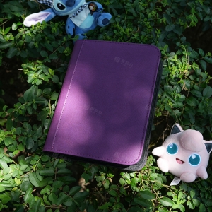 Purple Color 4-Pocket Trading Card Binder 
