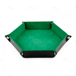 PU Leather Hexagon Dice Storage for TCG Accessories | YAGELI 