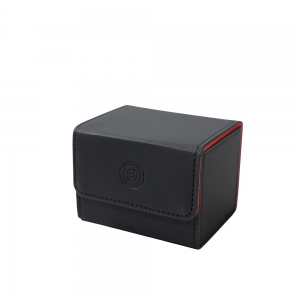 PU Leather Deck Box for Trading Cards 100+ Card Capacity Protective TCG Deck Holder 
