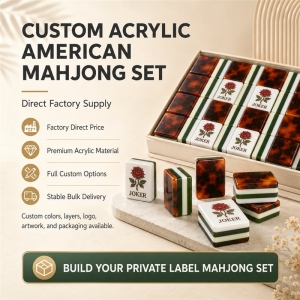 Custom Acrylic Rummy Game Set 