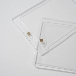 One Touch Magnetic Card Holder for Trading Cards Clear Protective Display Case 