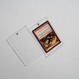 One Touch Magnetic Card Holder for Trading Cards Clear Protective Display Case 
