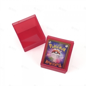 Red Plastic Deck Box for Trading Cards | TCG Accessories Factory YAGELI 