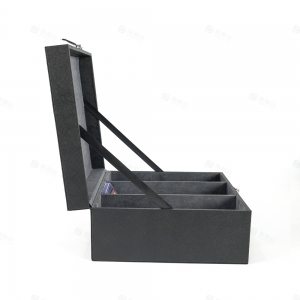 Black 3-Slot Rigid Card Holder Storage Case | YAGELI TCG Accessories Factory 