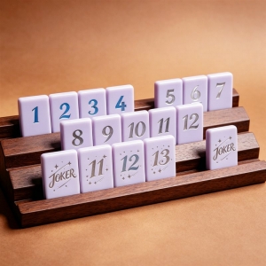Purple Acrylic Rummy Tile Set 