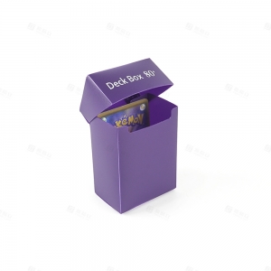 Purple Plastic Deck Box for Trading Cards | YAGELI TCG Accessories Factory 