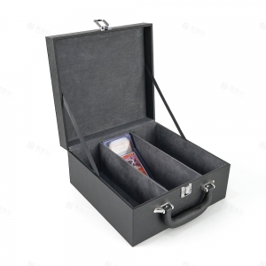 Black 3-Slot Rigid Card Holder Storage Case | YAGELI TCG Accessories Factory 