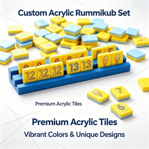 Acrylic Number Tile Game