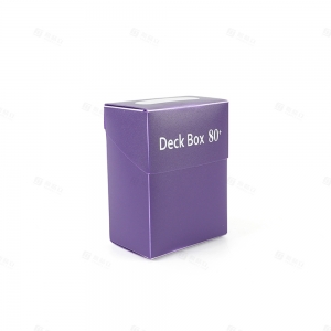 Purple Plastic Deck Box for Trading Cards | YAGELI TCG Accessories Factory