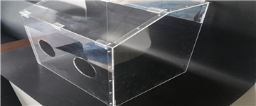 Assembled acrylic aerosol intbation box